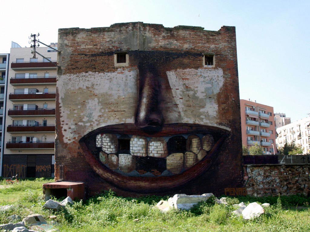 Check out this mural by PENAO in Barcelona