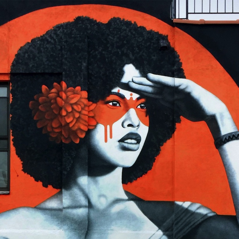 The Watcher - new mural by Fin DAC in NYC