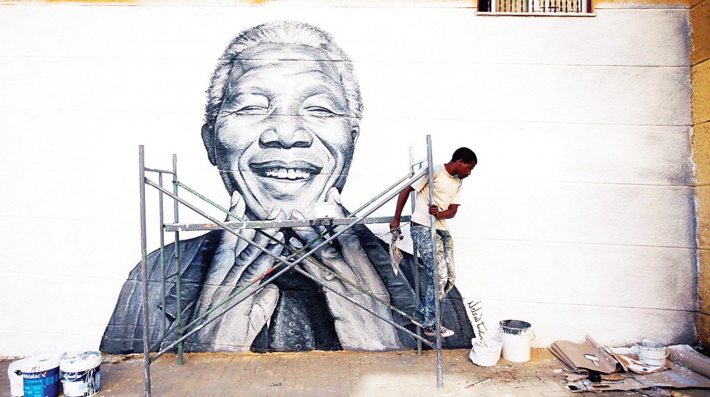 Mandela-graffiti