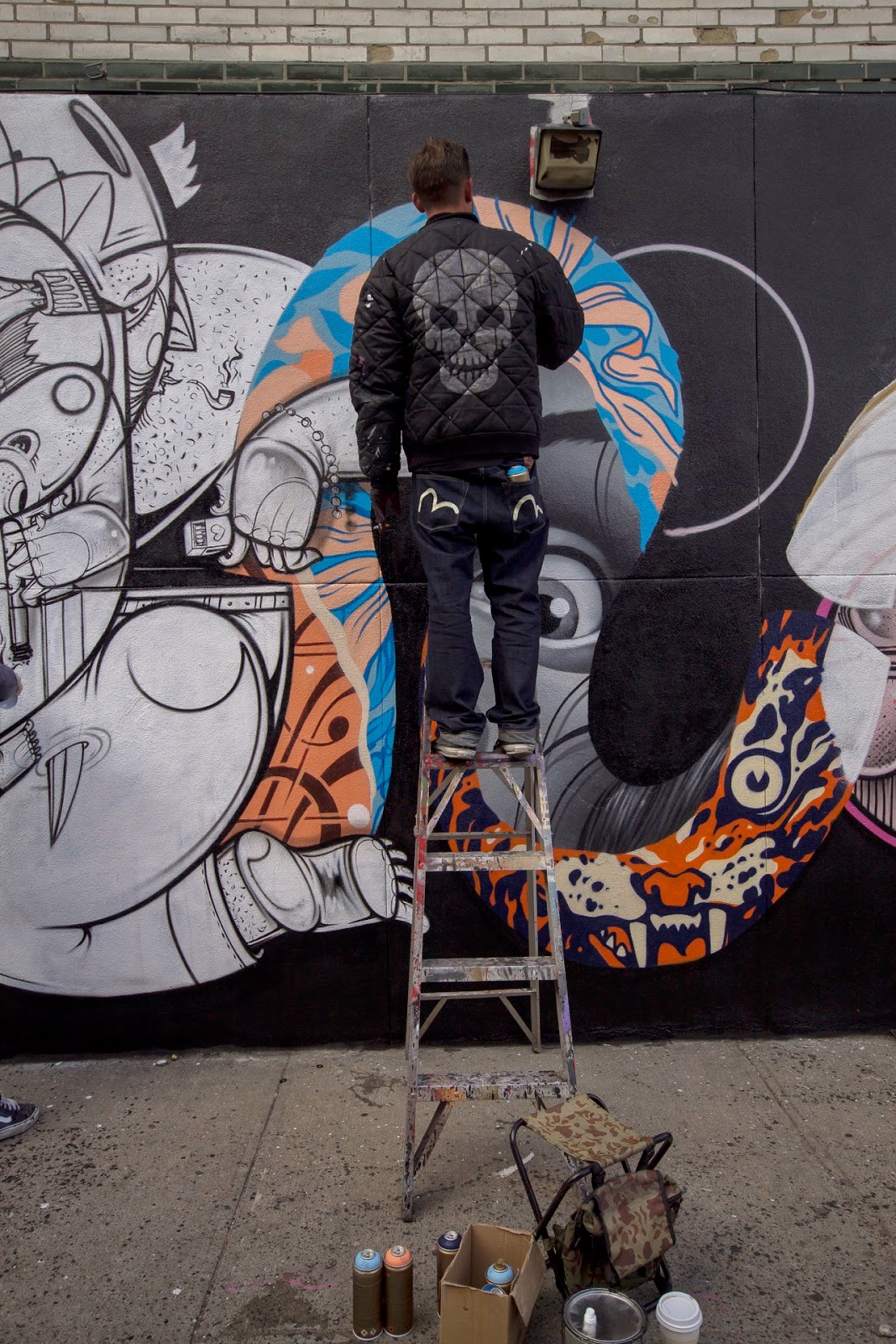 How Nosm teamed up with Tristan Eaton for a new piece in New York - the vandallist (4)