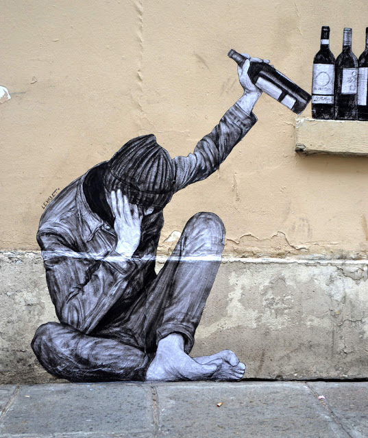 Levalet's One Too Many new piece in Paris, France - the vandallist (6)