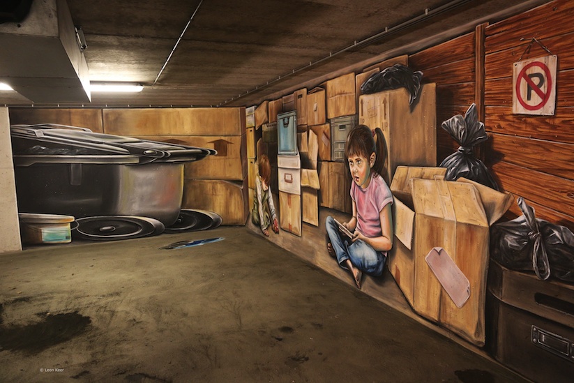 Astonishing 3D Street Painting by LEON KEER - the vandallist (2)