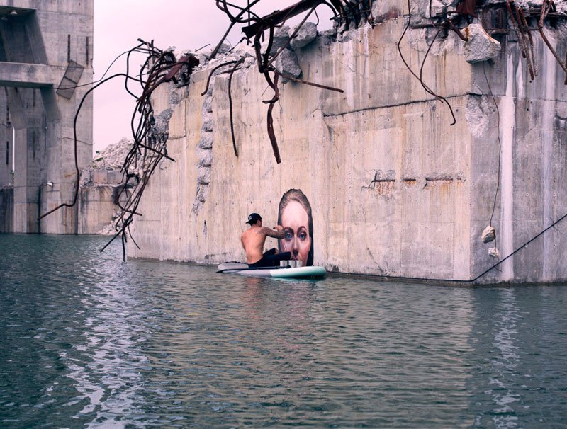 Take your paddle board and paint some murals - artist Sean Yoro