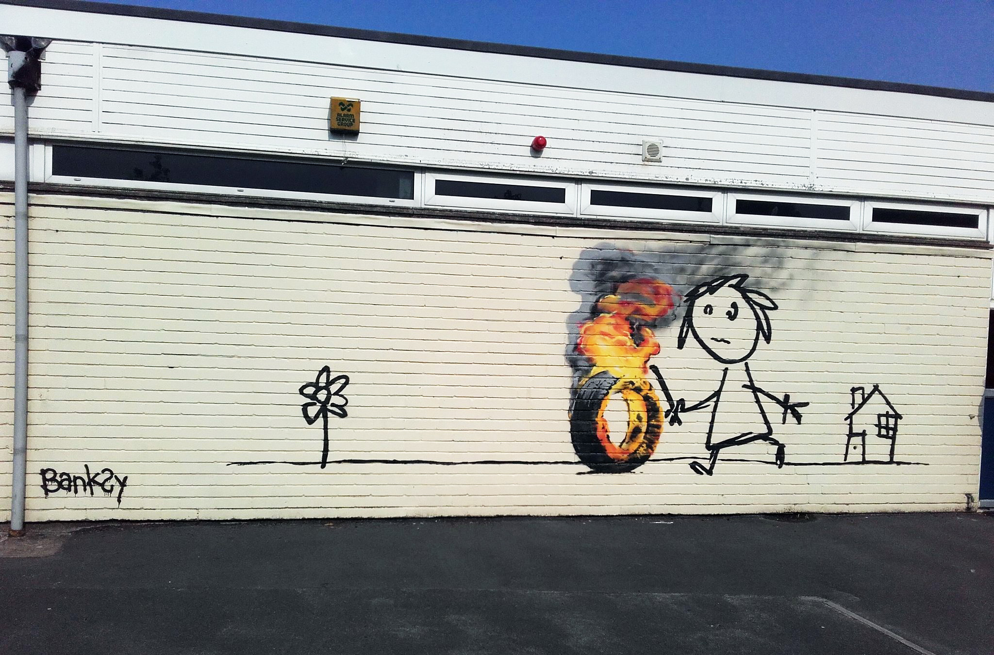 BANKSY returns to Bridge Farm primary School in BRISTOL - the vandallist (4)