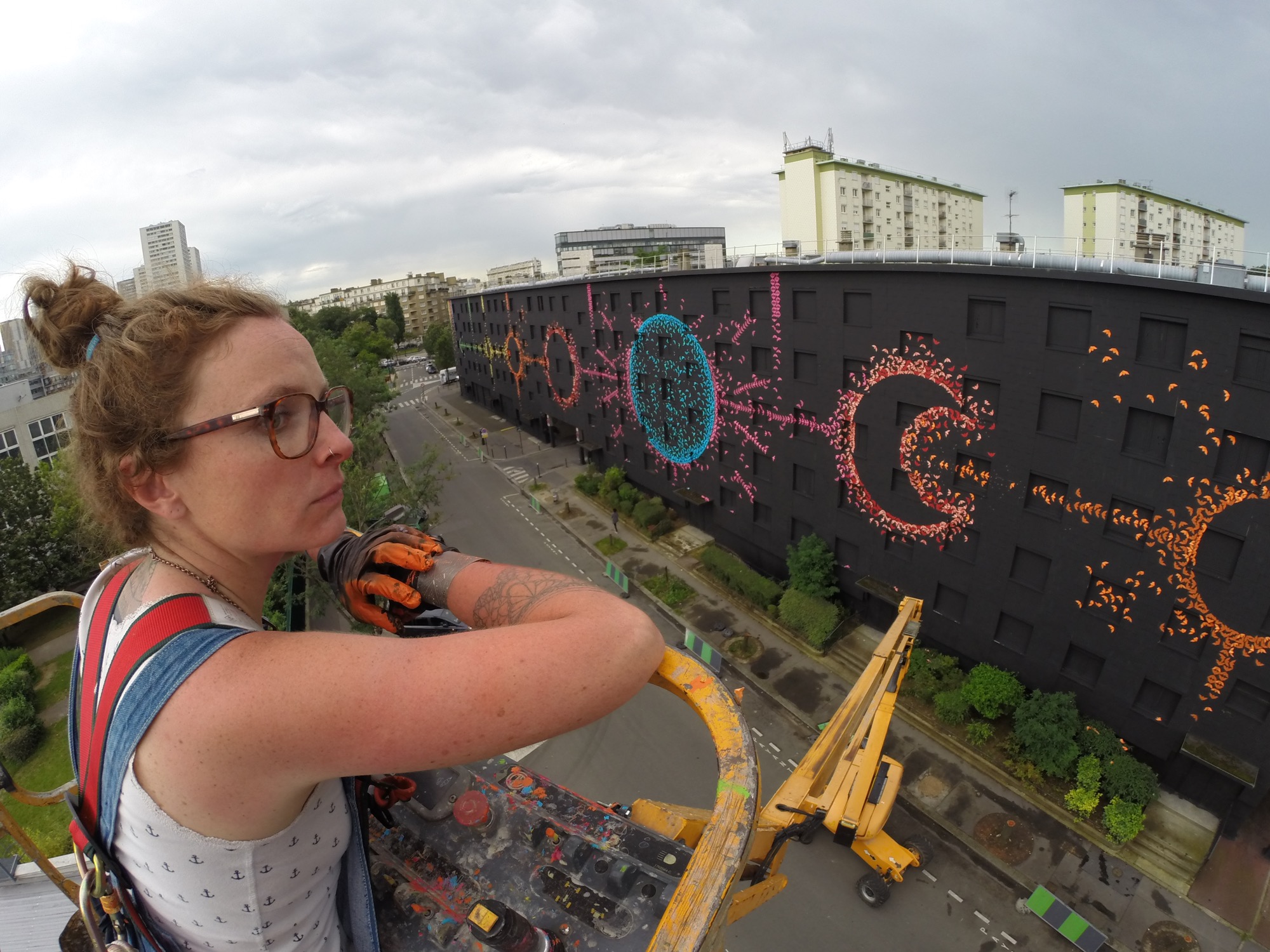 Mademoiselle MAURICE and her Lunar Cycle Mural