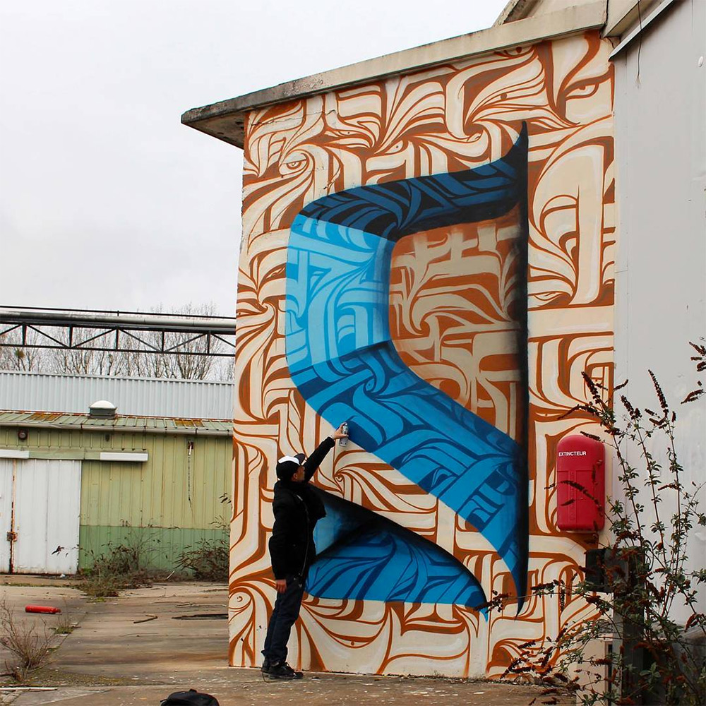 Optical Illusion Murals by ASTRO