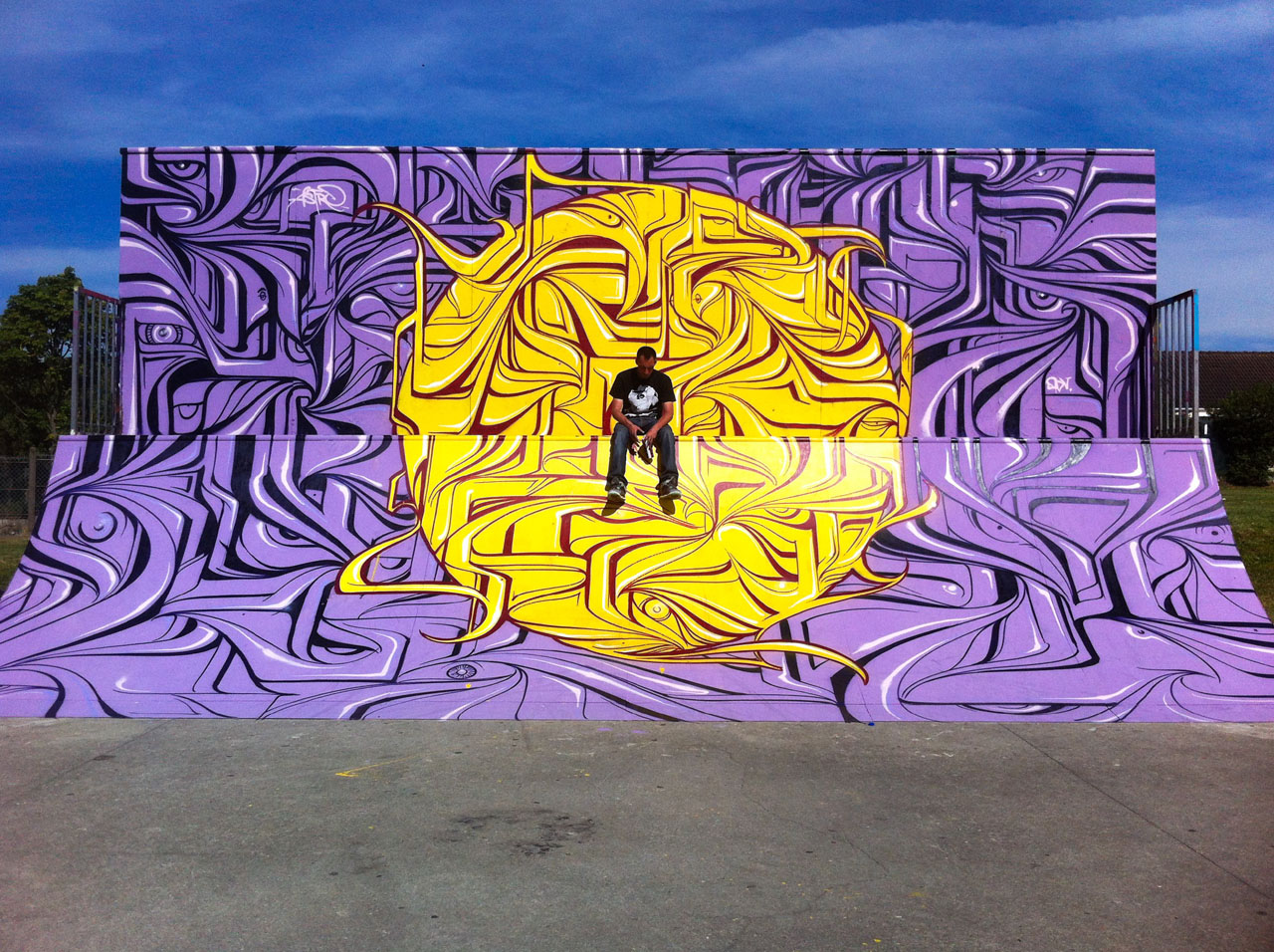 Optical Illusion Murals by ASTRO